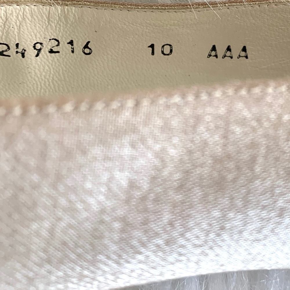 Vintage Stuart Weitzman Iridescent Square Toe Heel - image 8